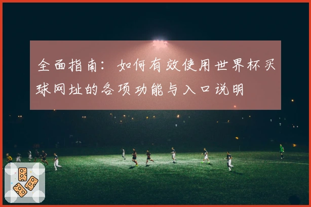 全面指南：如何有效使用世界杯买球网址的各项功能与入口说明